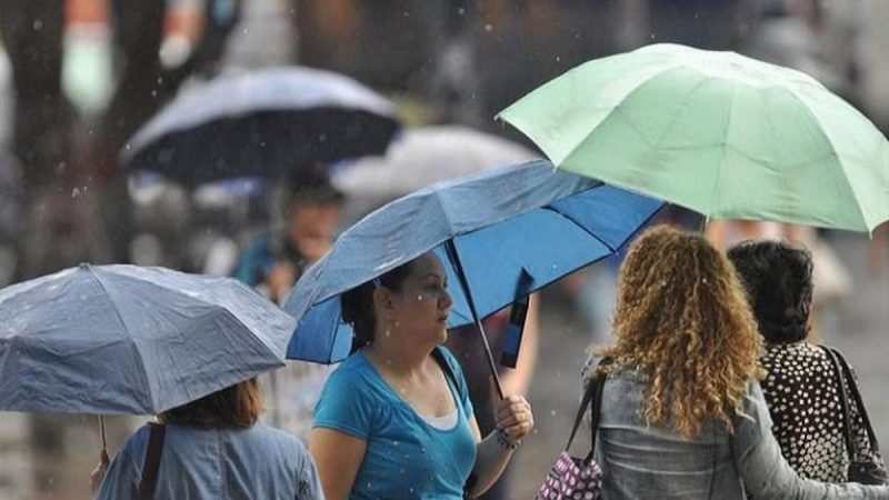 Lluvias y descargas eléctricas en gran parte del país pronostican para hoy